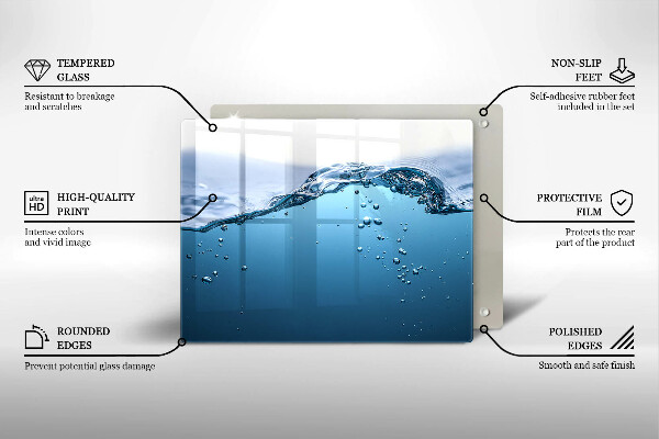 Protection plaque induction L'eau bleue