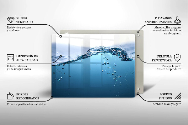 Protection plaque induction L'eau bleue