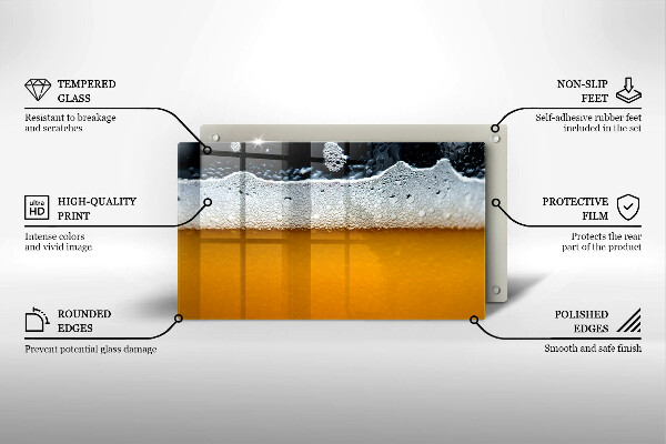 Protection plaque induction Boire de la mousse de bière