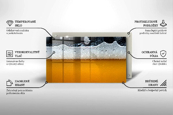Protection plaque induction Boire de la mousse de bière