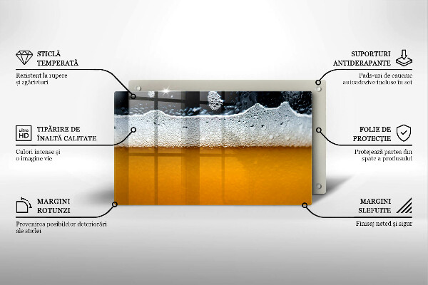 Protection plaque induction Boire de la mousse de bière