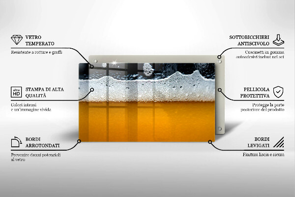 Protection plaque induction Boire de la mousse de bière