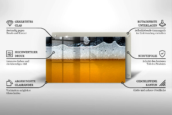 Protection plaque induction Boire de la mousse de bière