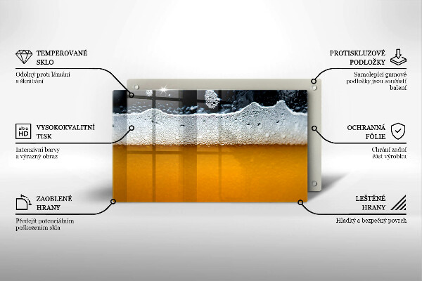 Protection plaque induction Boire de la mousse de bière