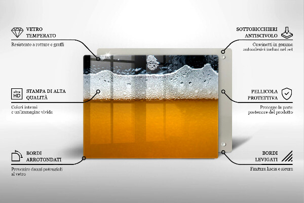 Protection plaque induction Boire de la mousse de bière