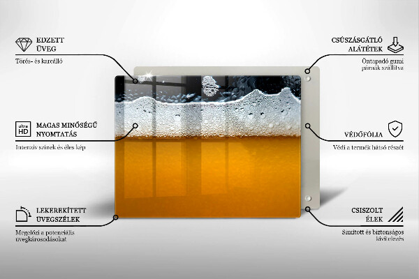 Protection plaque induction Boire de la mousse de bière