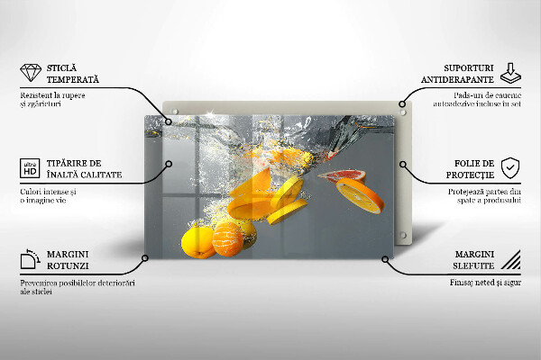 Protection plaque induction Citrons dans l'eau