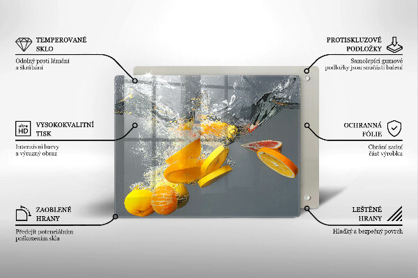 Protection plaque induction Citrons dans l'eau