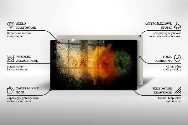 Protection plaque induction Épices colorées