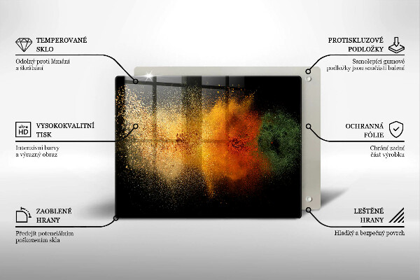 Protection plaque induction Épices colorées