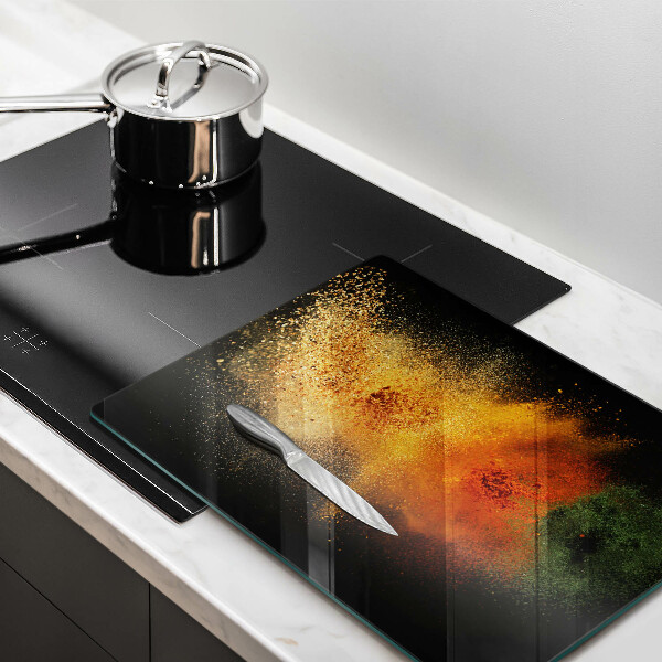 Protection plaque induction Épices colorées