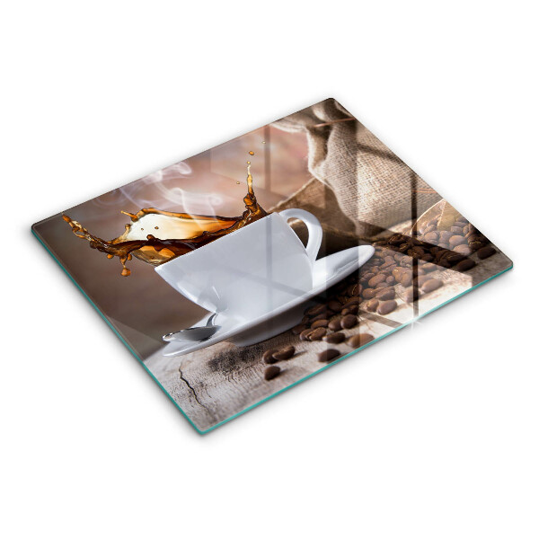 Protection plaque induction Tasse et grains de café