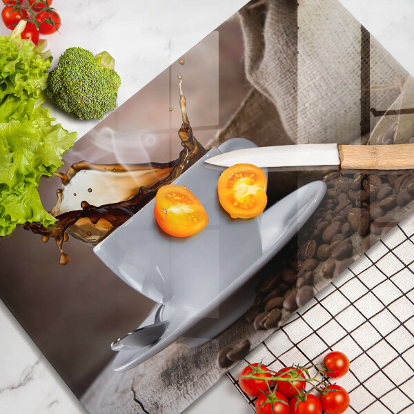 Protection plaque induction Tasse et grains de café