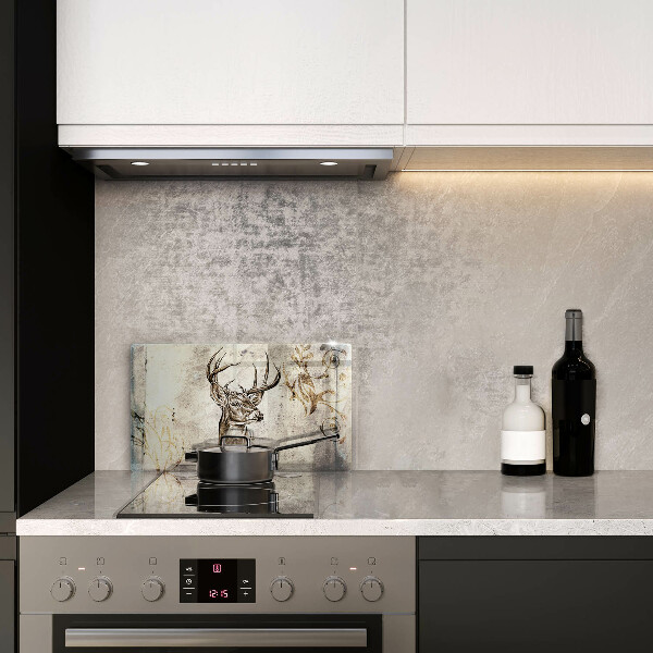 Protection plaque induction Illustration d'animaux de cerf