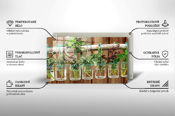 Protection plaque induction Plantes aromatiques vintage