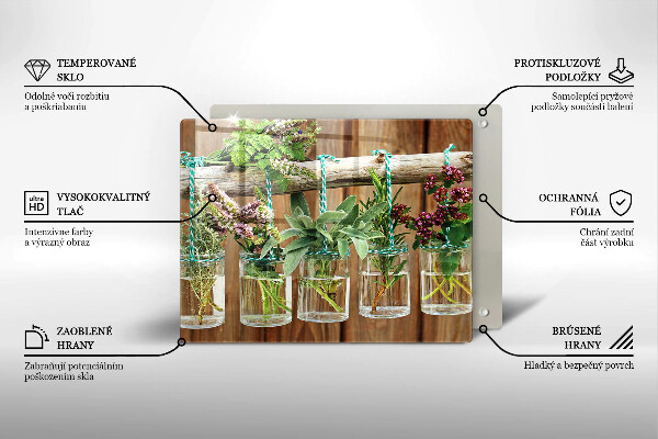 Protection plaque induction Plantes aromatiques vintage