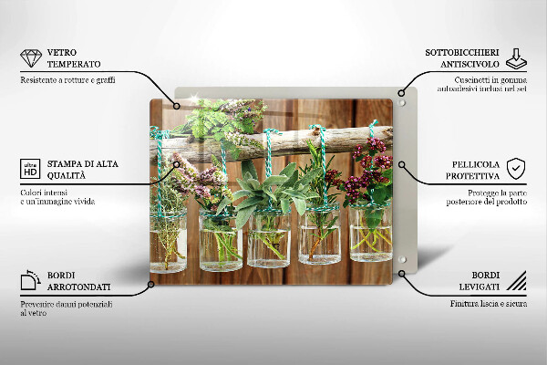 Protection plaque induction Plantes aromatiques vintage