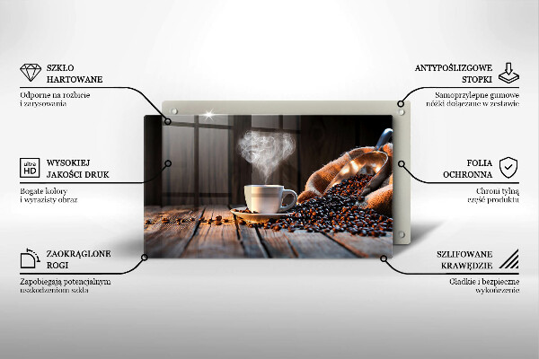 Protection plaque induction Tasse à café et coeur