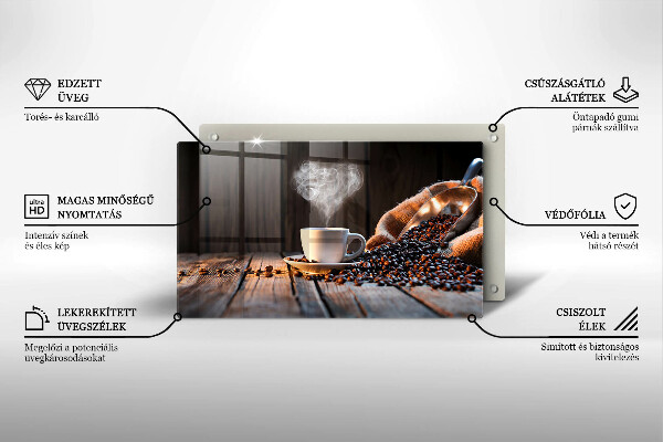 Protection plaque induction Tasse à café et coeur