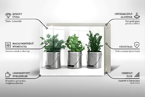 Protection plaque induction Pots de plantes aromatiques