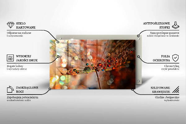 Protection plaque induction Pissenlit mouillé