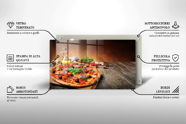 Protection plaque induction Pizza italienne