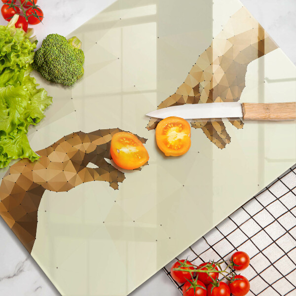 Protection plaque induction Création des mains d'Adam