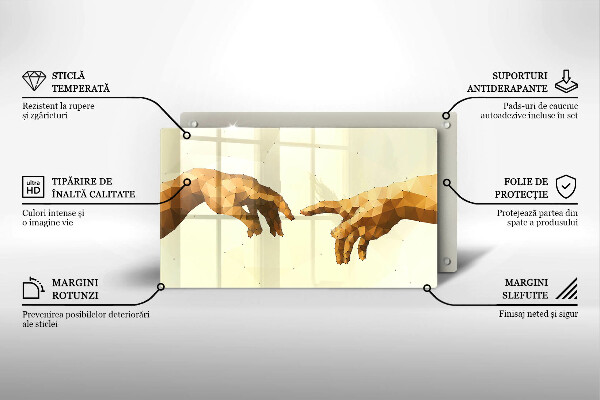 Protection plaque induction Création des mains d'Adam