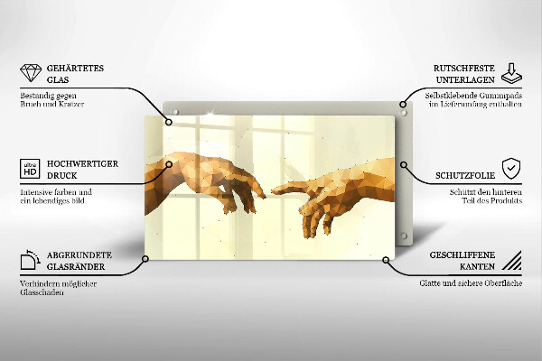 Protection plaque induction Création des mains d'Adam