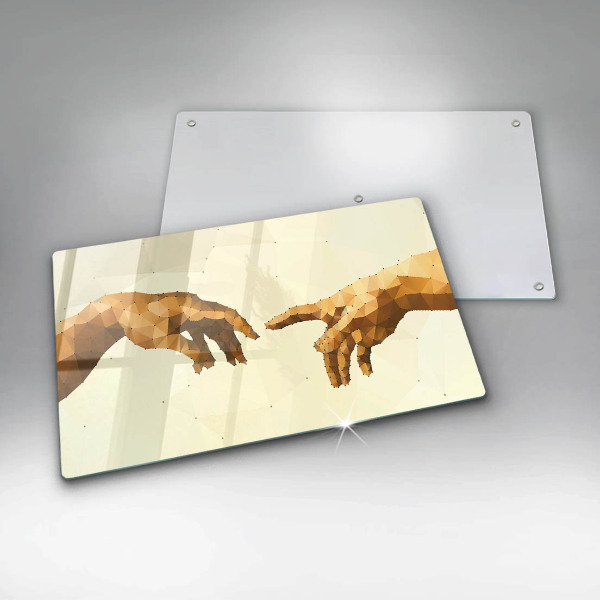 Protection plaque induction Création des mains d'Adam