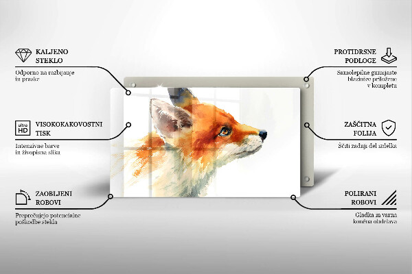 Protection plaque induction Renard peint