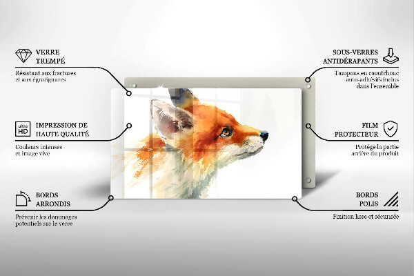 Protection plaque induction Renard peint