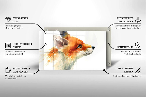 Protection plaque induction Renard peint