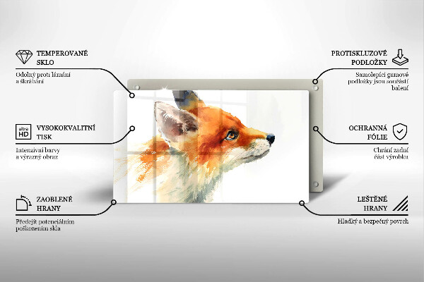 Protection plaque induction Renard peint