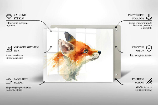 Protection plaque induction Renard peint