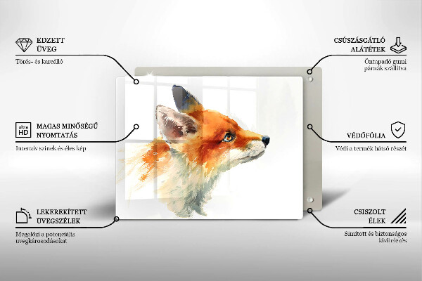 Protection plaque induction Renard peint