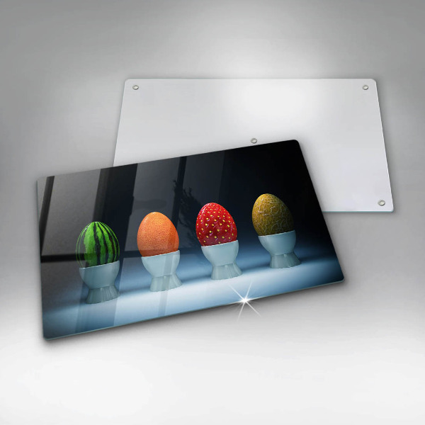 Protection plaque induction Oeufs de fruits abstraits