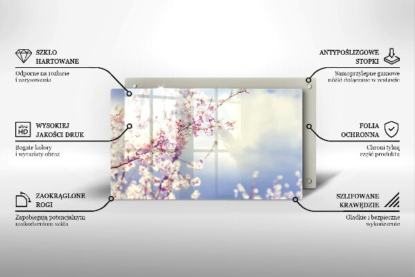 Protection plaque induction Arbre en fleurs