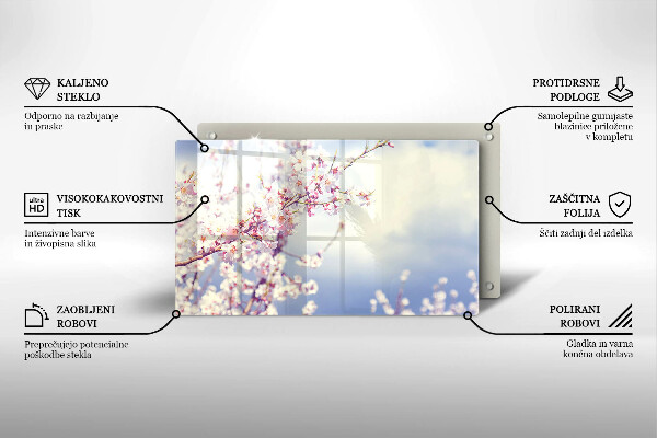 Protection plaque induction Arbre en fleurs