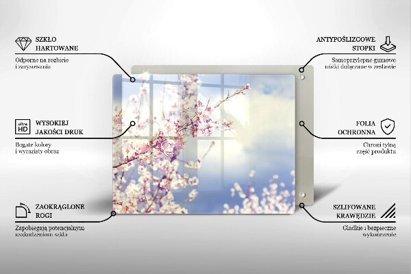 Protection plaque induction Arbre en fleurs