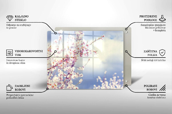 Protection plaque induction Arbre en fleurs