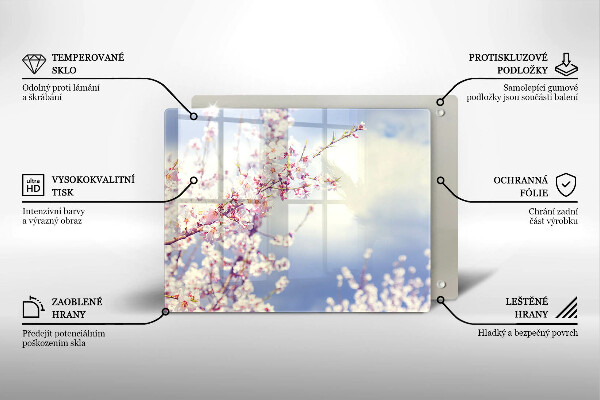 Protection plaque induction Arbre en fleurs