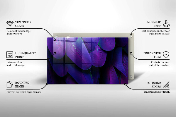 Protection plaque induction Plumes de néon