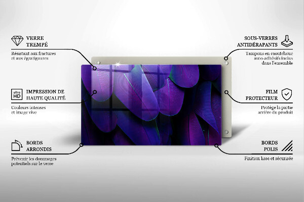 Protection plaque induction Plumes de néon