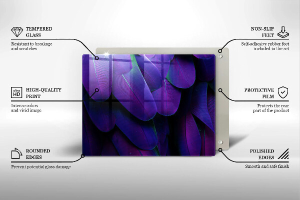 Protection plaque induction Plumes de néon