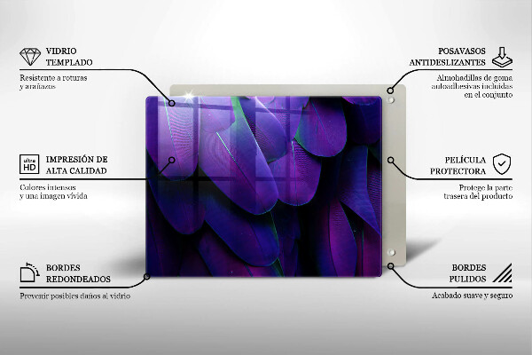 Protection plaque induction Plumes de néon