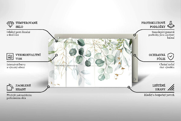 Protection plaque induction Plantes peintes