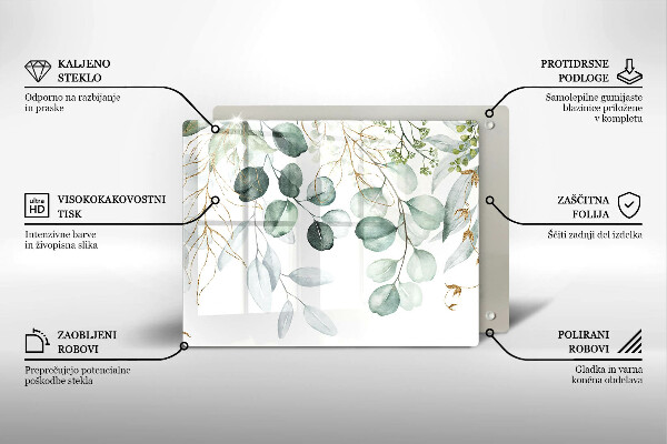 Protection plaque induction Plantes peintes