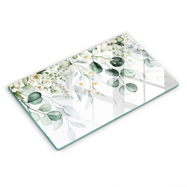 Protection plaque induction Plantes aquarelles