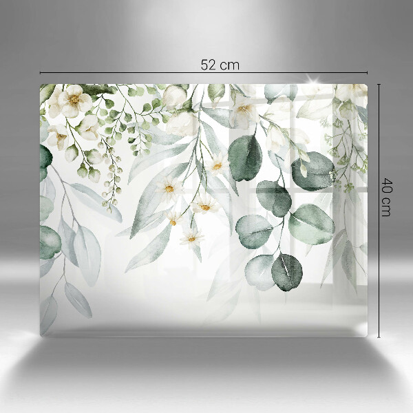 Protection plaque induction Plantes aquarelles